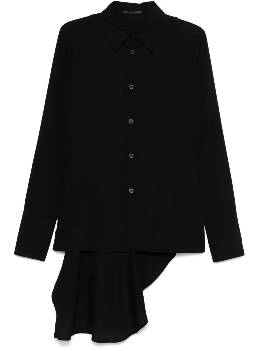 Yohji Yamamoto draped shirt - Nero
