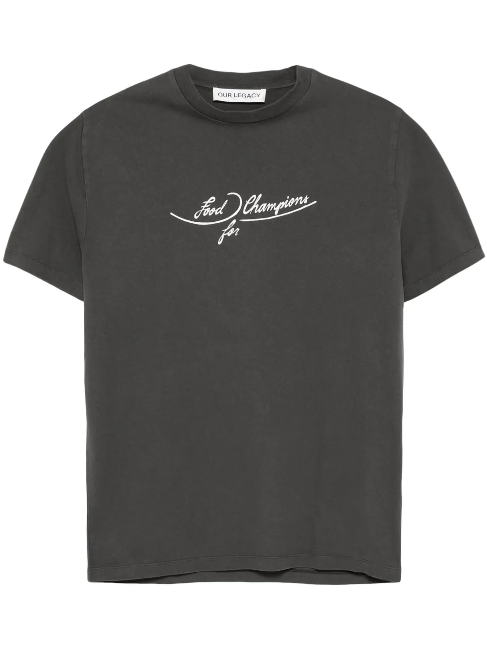 OUR LEGACY plates-print T-shirt - Nero