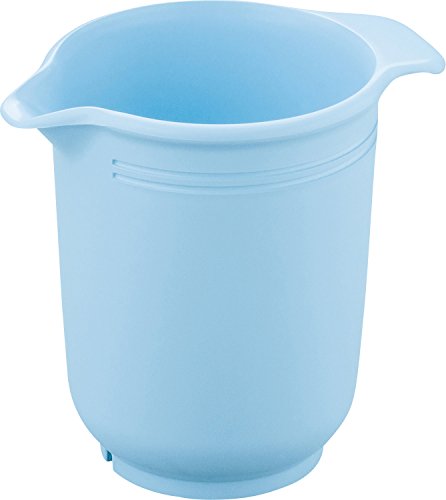 Dr. Oetker Retro Rührbecher, Rühr Becher, Rührschüssel, Messbecher, Kunststoff Hips, Blau, 1 L, 4640