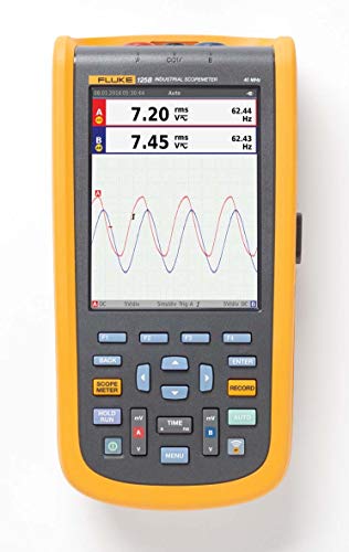 Fluke 125B Oscilloscopio 40 Mhz, 2 Ch, Armoniche, Potenza, Bus, Fluke Connect