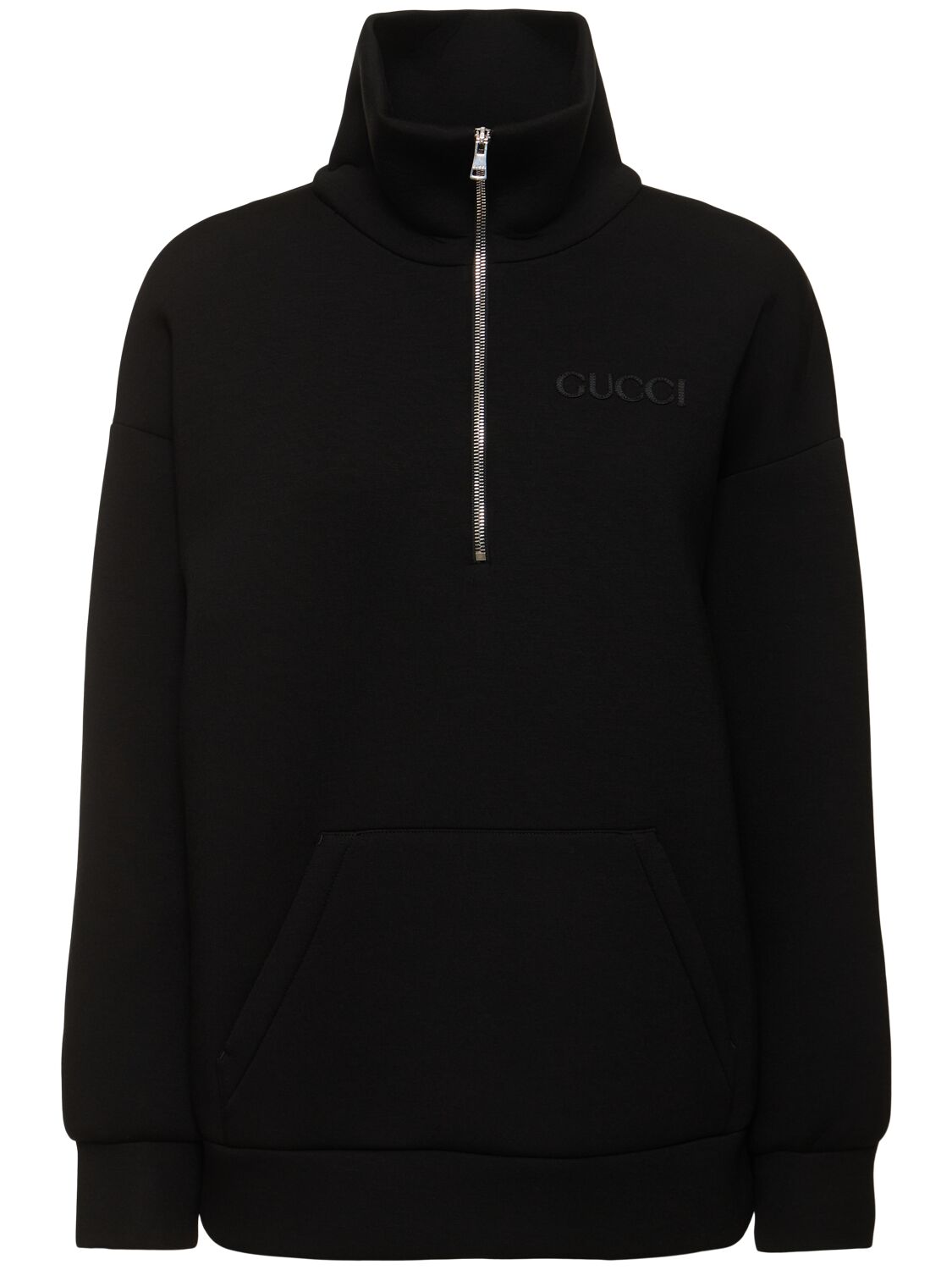 Felpa In Jersey Di Viscosa Con Zip