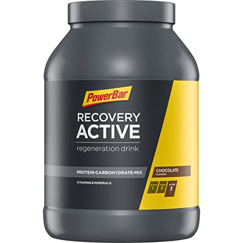 Powerbar Recovery Active Chocolate 1210G - Bevanda Di Siero Di Rigenerazione Con Carboidrati + Magnesio E Zinco