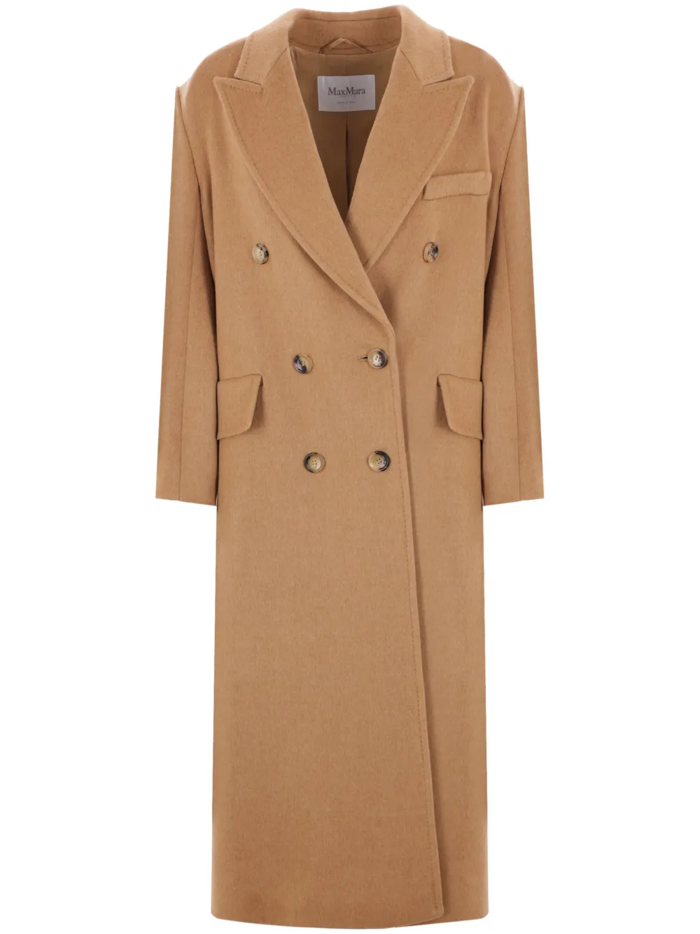Max Mara double-breasted camel coat - Marrone