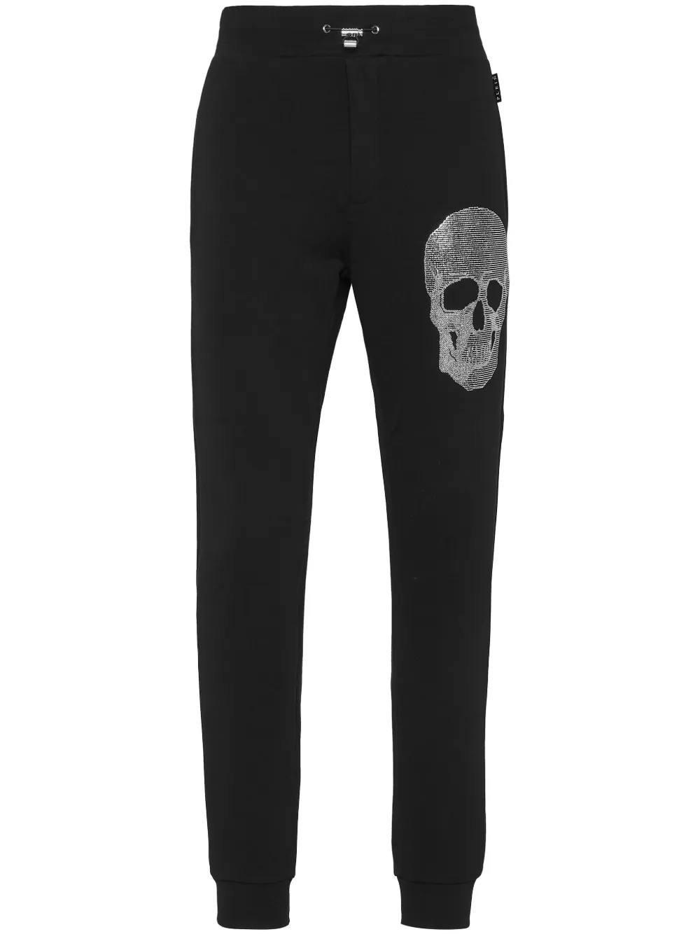 Philipp Plein rhinestone-embellished Skull joggers - Nero