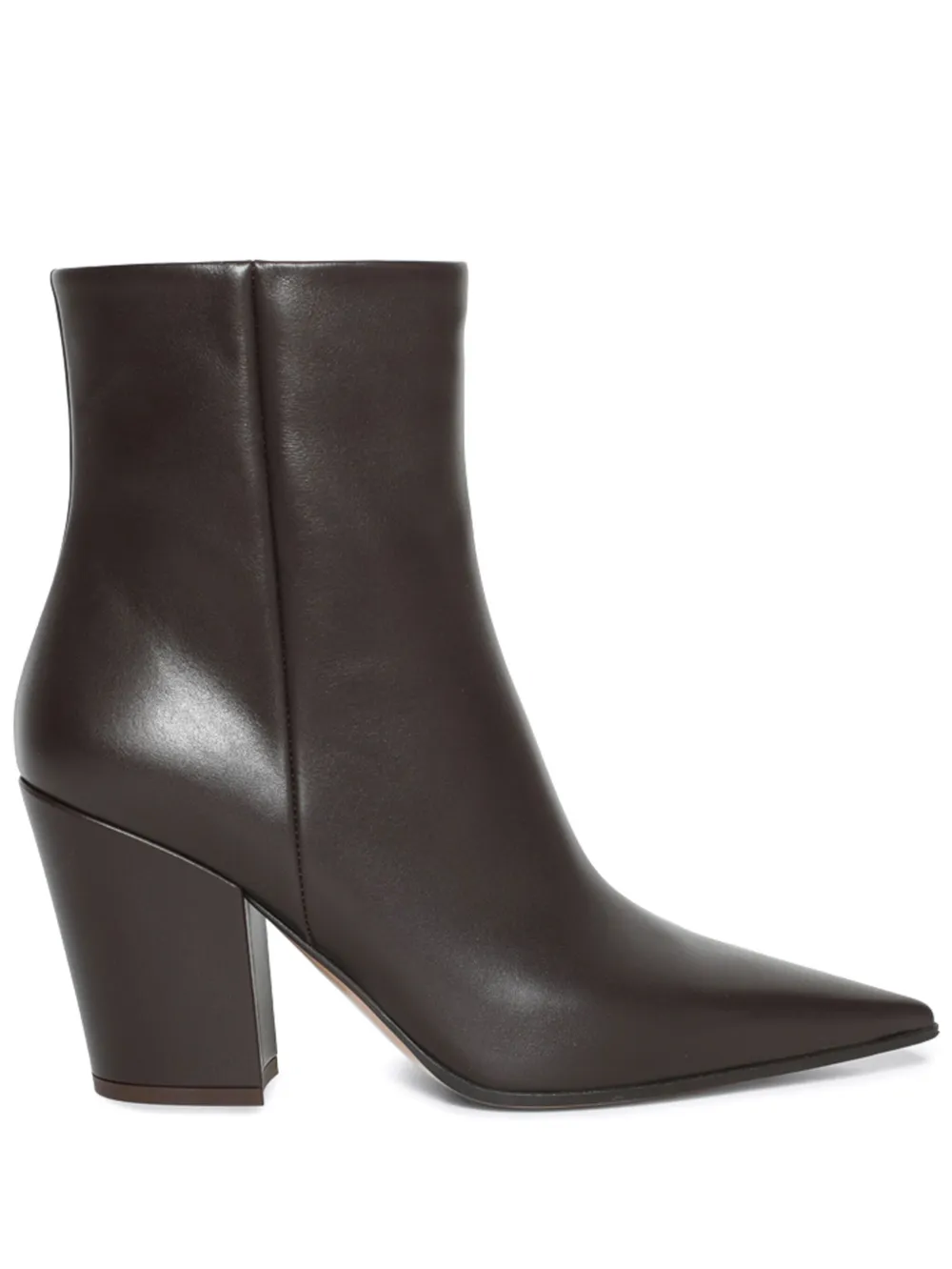 Gianvito Rossi 85mm leather boots - MOKA