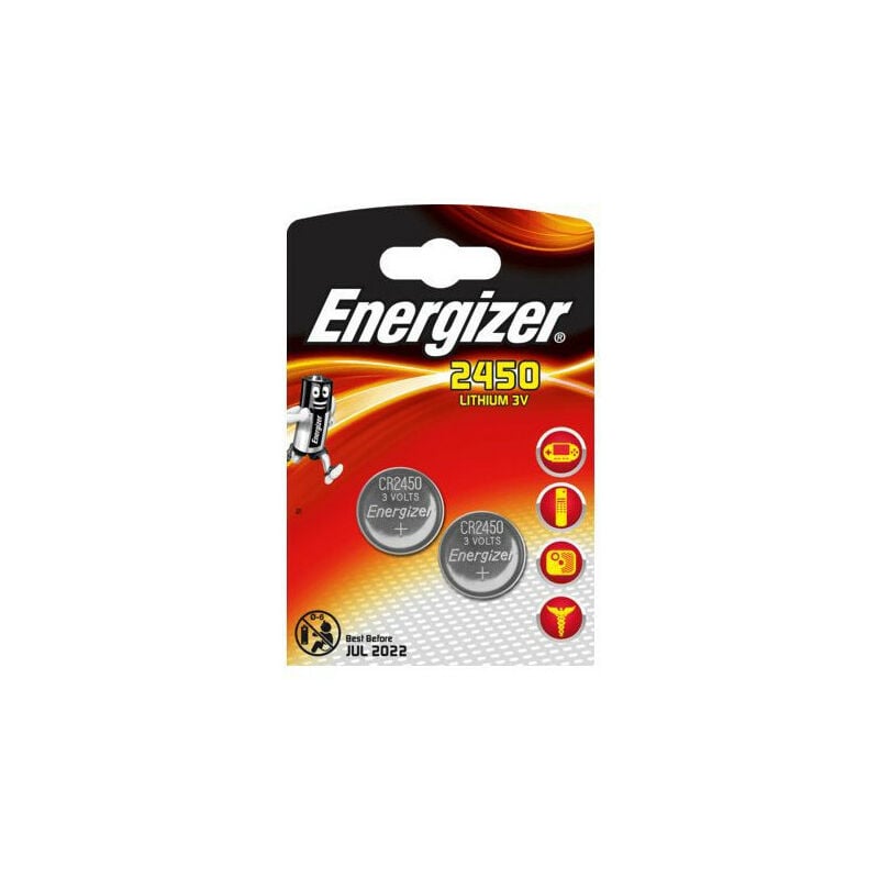 Energizer - Pile bouton cr 2450 lithium 620 mAh 3 v 2 pc(s)