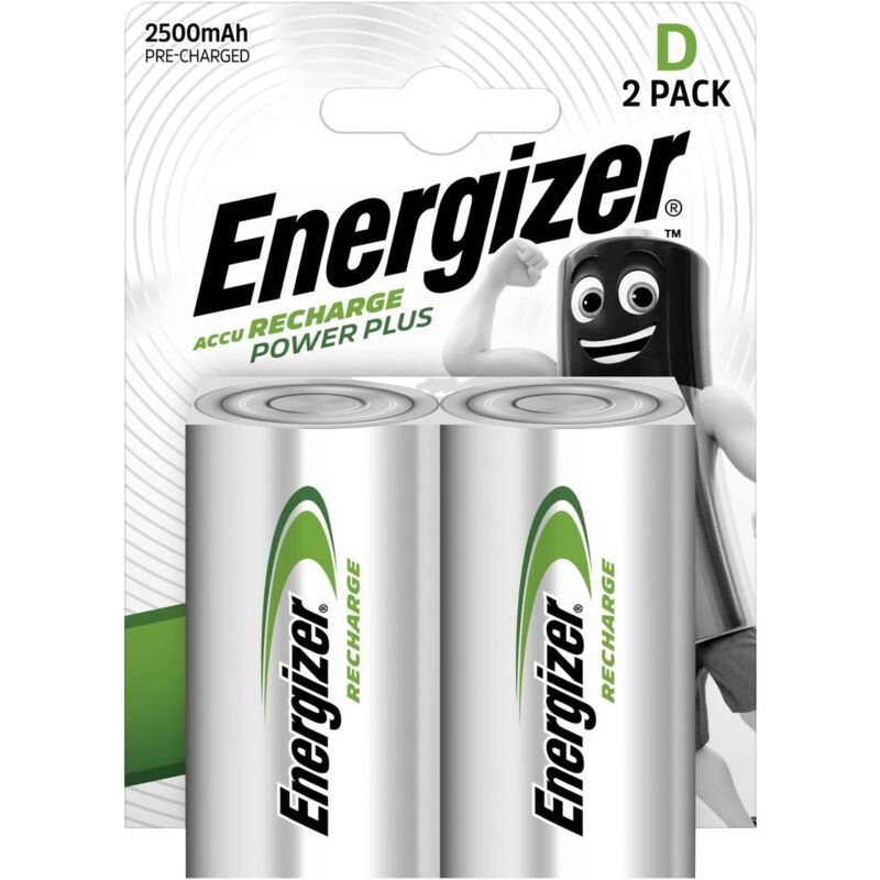 Energizer - Power Plus HR20 Pile rechargeable LR20 (d) NiMH 2500 mAh 1.2 v 2 pc(s)