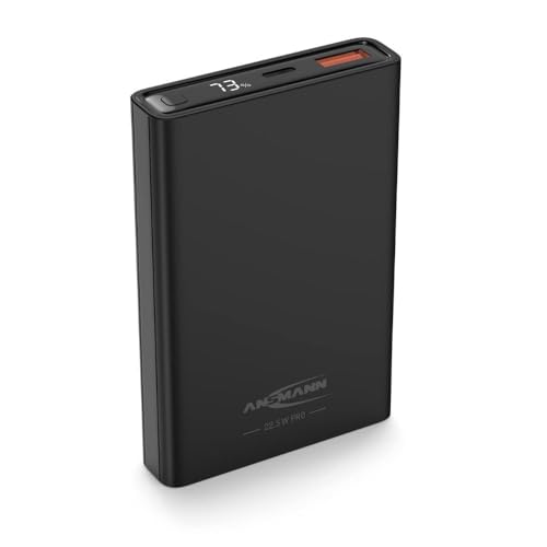 Ansmann Mini Powerbank 22,5 W Pb222Pd (1 Pezzo) - Piccola Batteria Esterna Con Capacità Di 10.000 Mah - Batteria Di Riserva Con Porte Usb-A E Usb-C, I