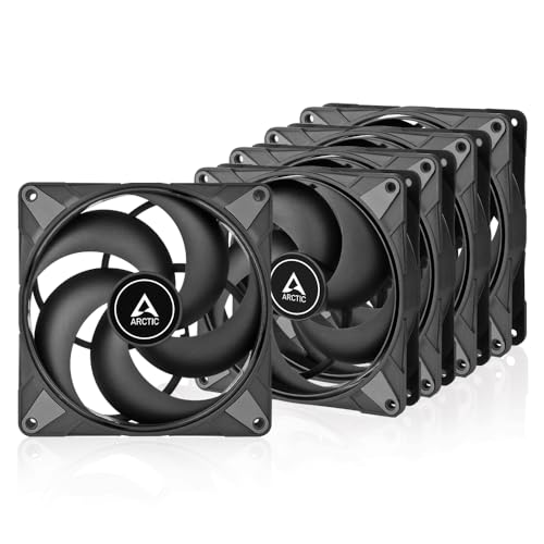 Arctic P14 Max (5 Pezzi) - Ventola Per Case Pc Da 140 Mm Ad Alte Prestazioni, Controllo Pwm 400-2800 Rpm, Ottimizzata Per La Pressione Statica, Modali