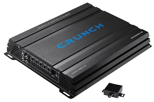 Crunch Serie Amp Gpx-2200.1D 2200 Watt 1 Canale (Mono) - Amplificatore Automatico Adatto Per Il Funzionamento Di Subwoofer