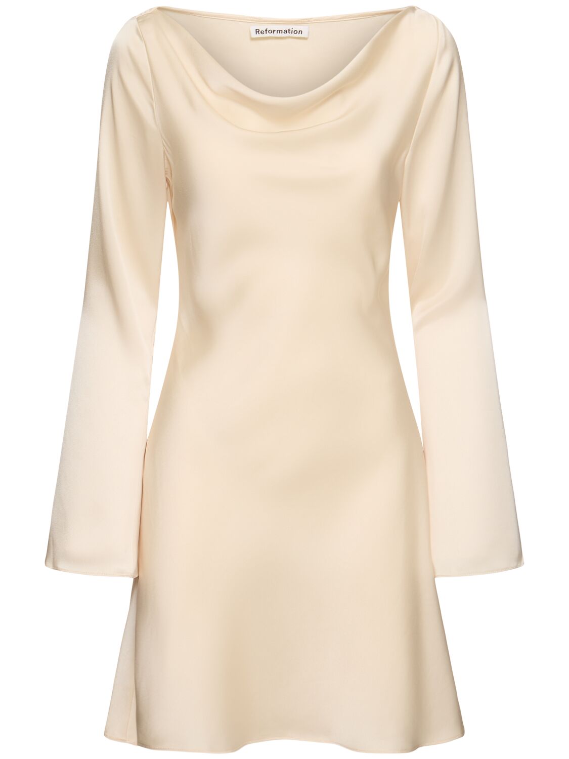 Pike Long Sleeve Satin Short Dress