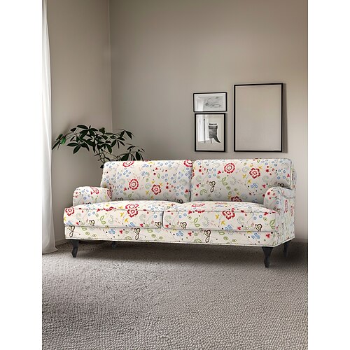 Stocksund Copridivano Floreale 100% Cotone Trapuntato Fodere Ikea Serie