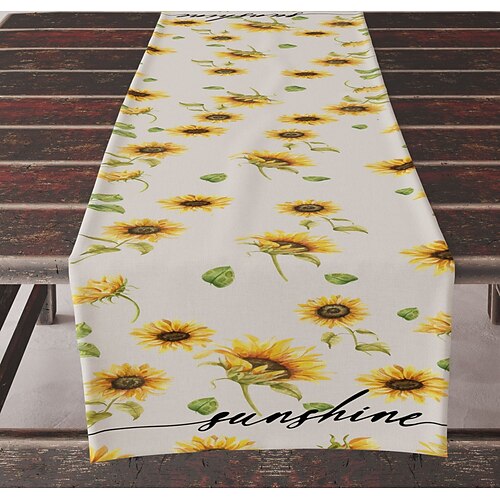 Runner da tavolo con girasole - design vivace e allegro con girasole - tessuto resistente e di alta qualità - perfetto per illuminare il tuo tavolo da