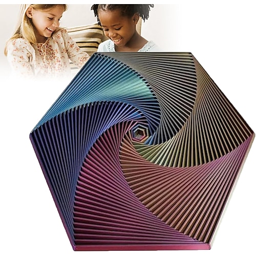esagono frattale fidget, giocattoli esagonali stampati in 3d, fidget stampato in 3d, giocattolo fidget cubo infinito, giocattolo fidget geometrico, gi