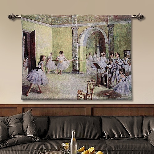 arazzo tessuto jacquard gobelin aubusson arte da parete appeso aubusson grande arazzo riproduzione telaio in tessuto di cotone arazzo belga di lezione