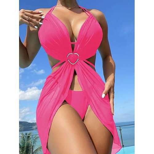 Per donna Normale Pigiami Corpi sexy Completi Liscio caldo Sensuale Vacanze Interni Da letto Nuoto Poliestere Asciugatura rapida All'aperto Senza mani