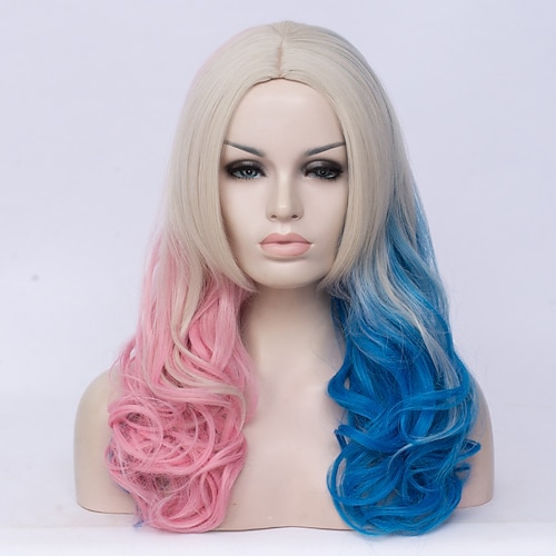 parrucca cosplay parrucca streghe/mago parrucca in bianco e nero parrucca cruella deville parrucca parrucca sintetica per le donne parrucche di hallow