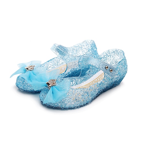 Frozen Cenerentola Da principessa Elsa Stile Carnevale di Venezia Jelly Shoes Da ragazza Cosplay di film Comoda Di plastica jelly Halloween Carnevale 