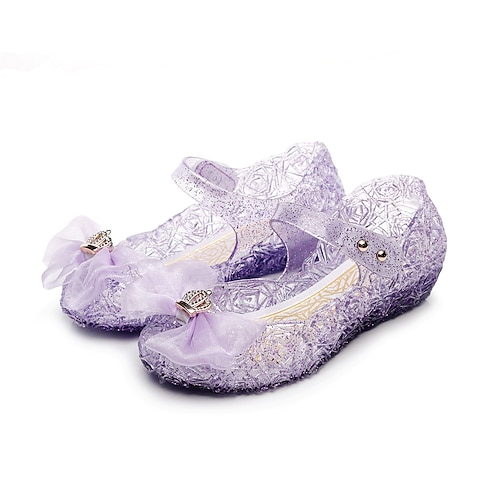 Frozen Cenerentola Da principessa Elsa Stile Carnevale di Venezia Jelly Shoes Da ragazza Cosplay di film Comoda Di plastica jelly Halloween Carnevale 