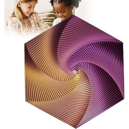 esagono frattale fidget, giocattoli esagonali stampati in 3d, fidget stampato in 3d, giocattolo fidget cubo infinito, giocattolo fidget geometrico, gi