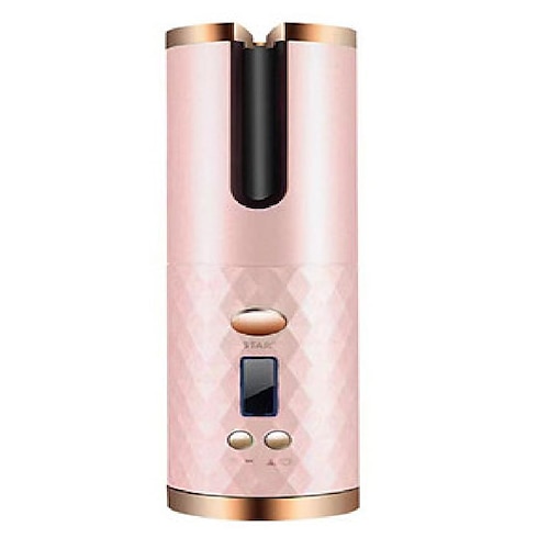 arricciacapelli automatico cordless ferro arricciacapelli automatico con display lcd temperatura regolabile timer portatile ricaricabile rotante baril