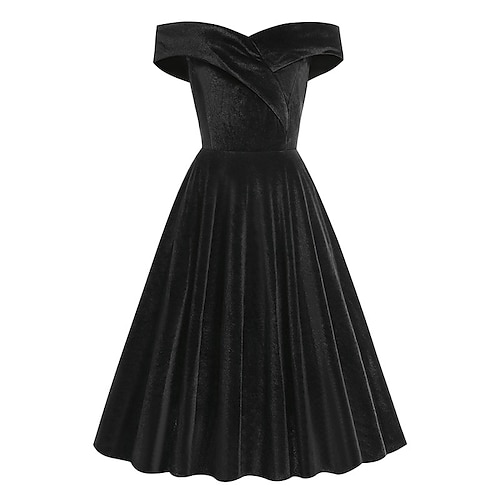 Retrò vintage Stile anni '50 Abito vintage Abito da cocktail Abito altalena Abito svasato Per donna Mascherata Festa / Serata Abito