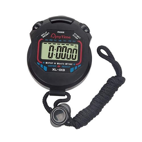cronometro digitale con timer lcd, cronometro cronografo sportivo portatile, cronometro portatile professionale