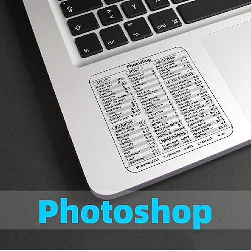 adesivi scorciatoie adesivi tastiera per mac chromebook word photoshop audition illustrator premiere pro after effects vinile laminato senza residui a