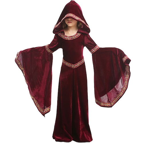 Retrò vintage Medievale Rinascimentale 17 ° secolo Vestiti Stile Carnevale di Venezia Vichingo straniero STREGHE Elfico Valhalla Da ragazza Mascherata