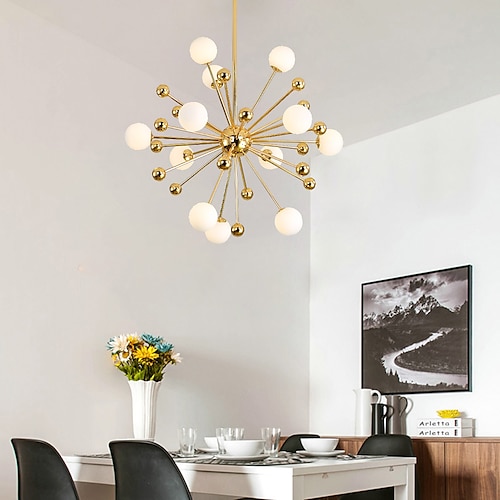 80 cm lampadario design sputnik metallo sputnik elettrolitico moderno stile nordico 220-240v