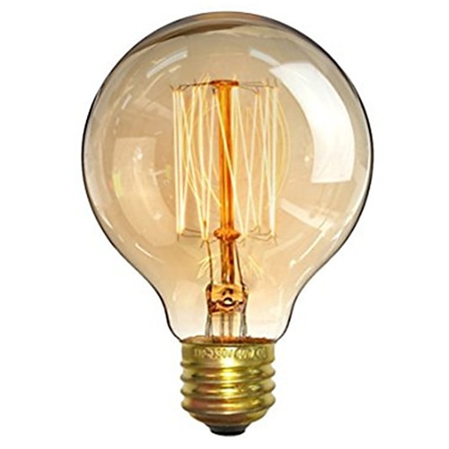 1 pc 40 W E26 / E27 G80 Bianco caldo 2200-2700 k Retrò / Oscurabile / Decorativo Lampadina a incandescenza vintage Edison 220-240 V