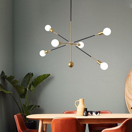 Lampadario design sputnik 90 cm metallo sputnik industrial finiture verniciate stile nordico moderno 220-240v