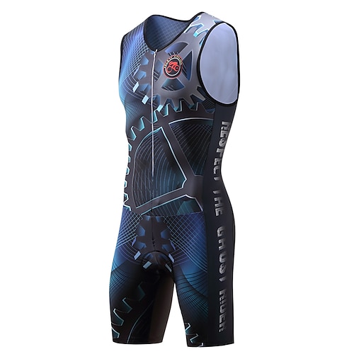 Per uomo Tuta da triathlon Bicicletta Tuta da triathlon / triathlon Modello comodo Ciclismo da montagna Triathlon Gli sport Scozzese a quadri Attrezza