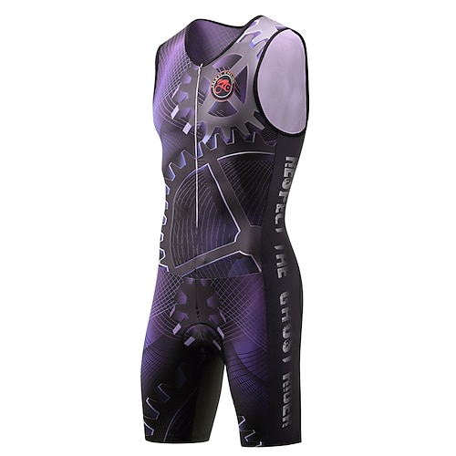 Per uomo Tuta da triathlon Bicicletta Tuta da triathlon / triathlon Modello comodo Ciclismo da montagna Triathlon Gli sport Scozzese a quadri Attrezza