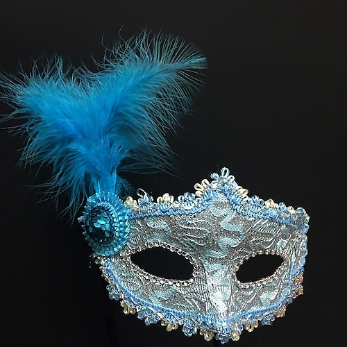 maschera da principessa maschera veneziana maschera in maschera maschera di piume mezza maschera per adulti donna femminile vintage festa di halloween