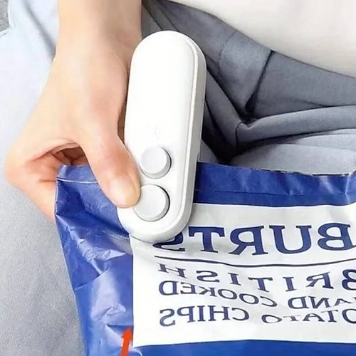 sigillatore per pacchetti aprisacco sigillante per sacchetti di stoccaggio portatile strumento di sigillatura a doppia funzione