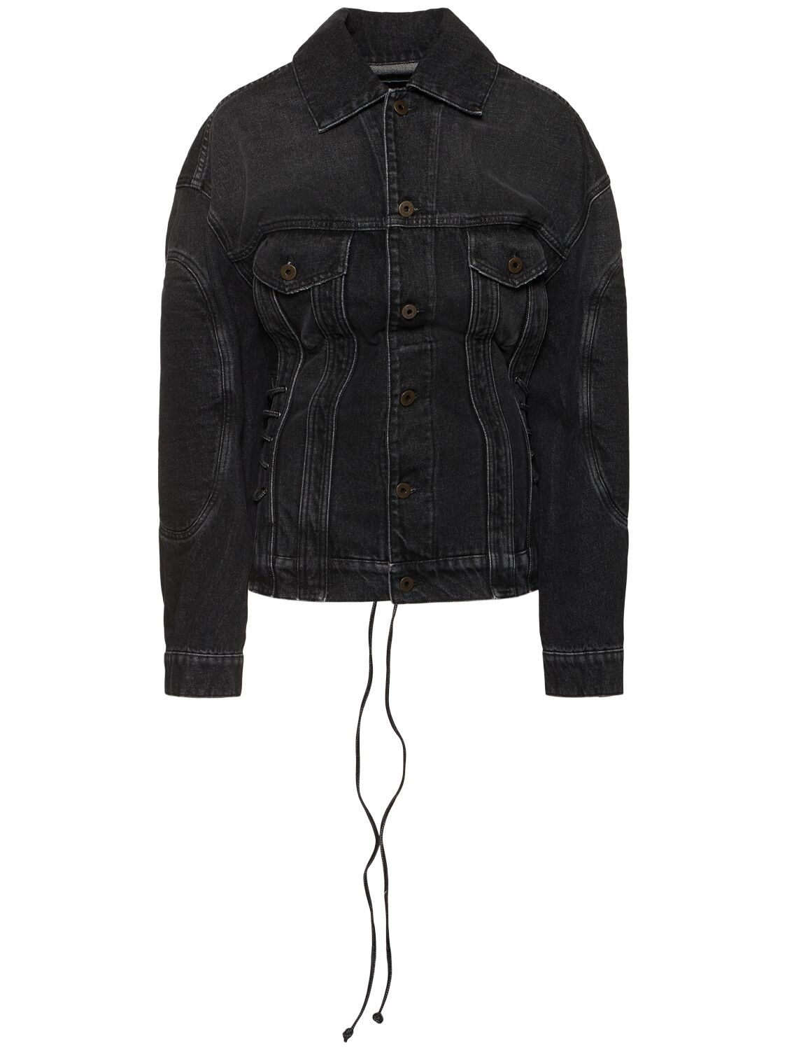 Denim Jacket W/ Lacing
