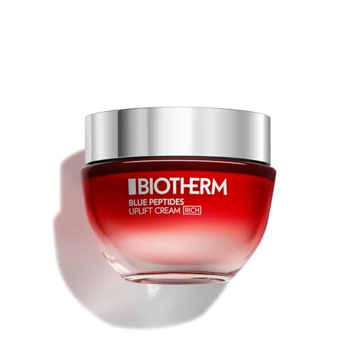 Biotherm Blue Peptides Uplift Cream Rich, Crema Viso Antietà, Per Tutti I Tipi Di Pelle, Azione Nutriente E Rassodante, Arricchita Con Life Plankton E