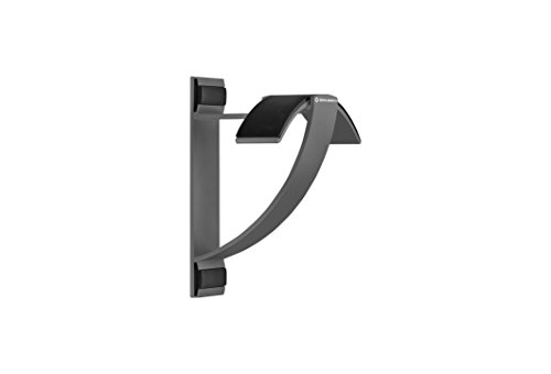 Oehlbach Alu Style W1 - Supporto A Parete Per Cuffie - Alluminio Anodizzato - Montaggio Rapido A Parete E Conservazione Ottimale - Antracite
