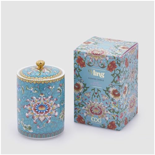 Edg - Enzo De Gasperi Candela Decorativa In Ceramica Con Profumazione "Ming" D9Xh14 Cm 6 Varianti (1Pz) Aloe & Sea Salt