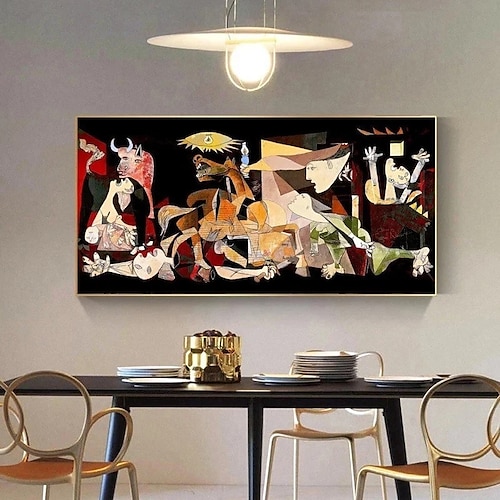 pablo picasso pittura 100% fatta a mano guernica tela pablo picasso guernica pittura fanous pittura a olio guernica arte della parete guernica colorat