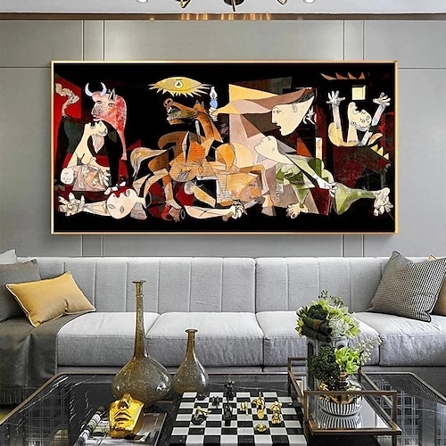 pablo picasso pittura 100% fatta a mano guernica tela pablo picasso guernica pittura fanous pittura a olio guernica arte della parete guernica colorat