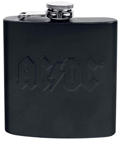 Ac/Dc Hfac01 Fiaschetta, Acciaio, Nero, 9.5 X 2 X 10 Cm, 1 Unità