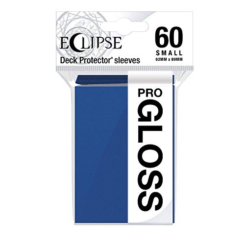Ultra Pro E-15626 Eclipse - Confezione Da 60 Custodie Piccole Lucide, Colore: Blu Pacifico