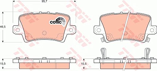 Trw Automotive Gdb3408 Past.Fr.Post Honda Civic Vii Hatchback (,