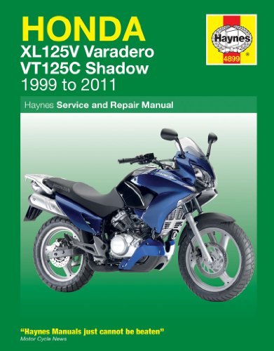 Honda Xl125V Varadero & Vt125C Shadow Service And Repair Manual 1999-2014