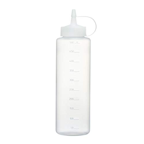 Cosmoplast 221184 Dosatore Graduato Salse/Olio Trasp Cc.500 Dm.6,5 H.24, Transparent, One Size