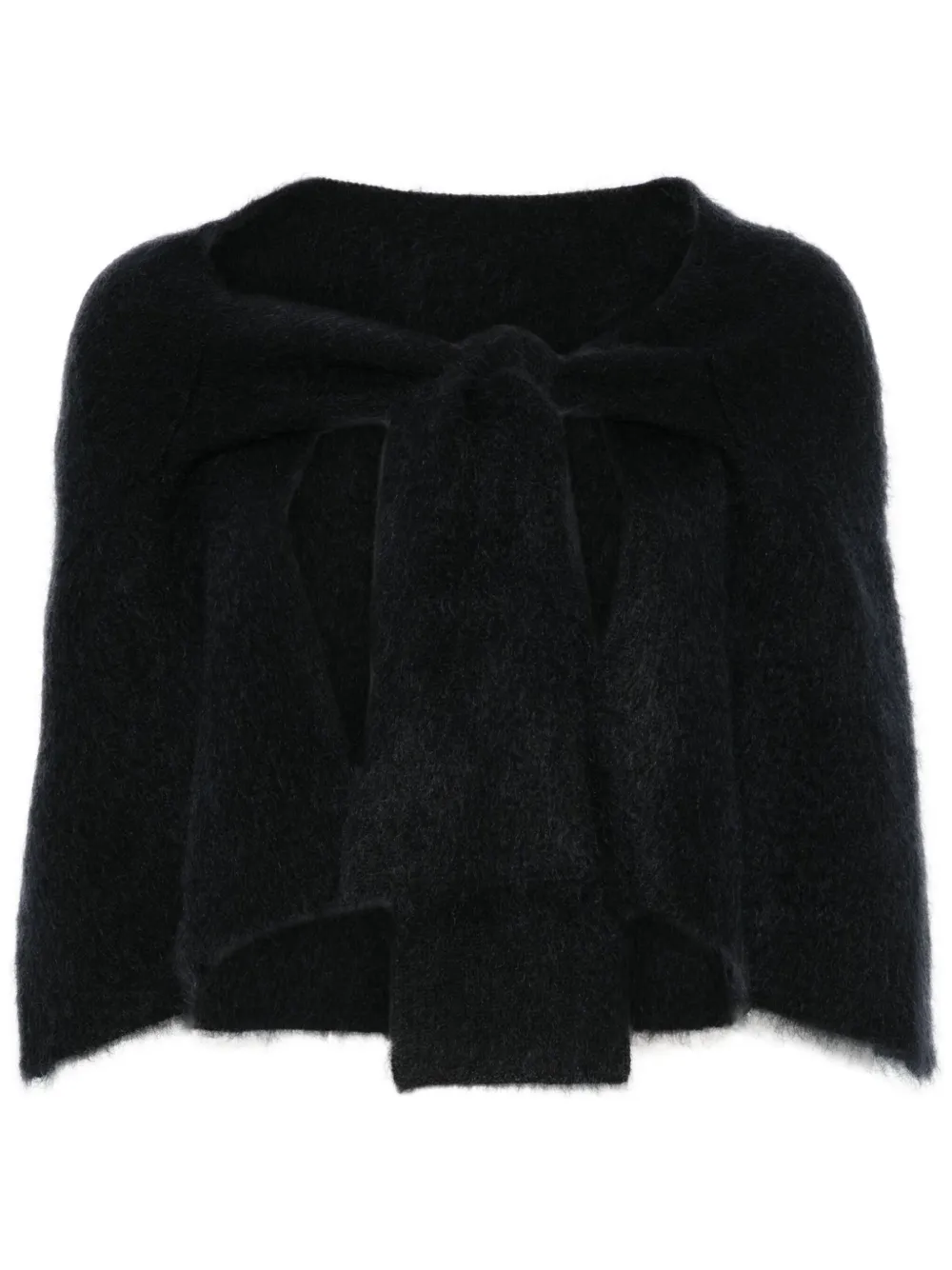 Jil Sander Mantella spazzolata - Nero
