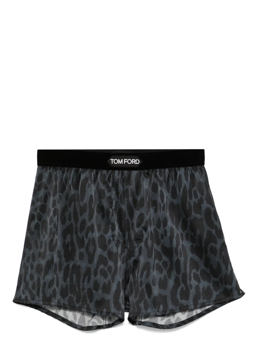 TOM FORD leopard-print boxers - Blu