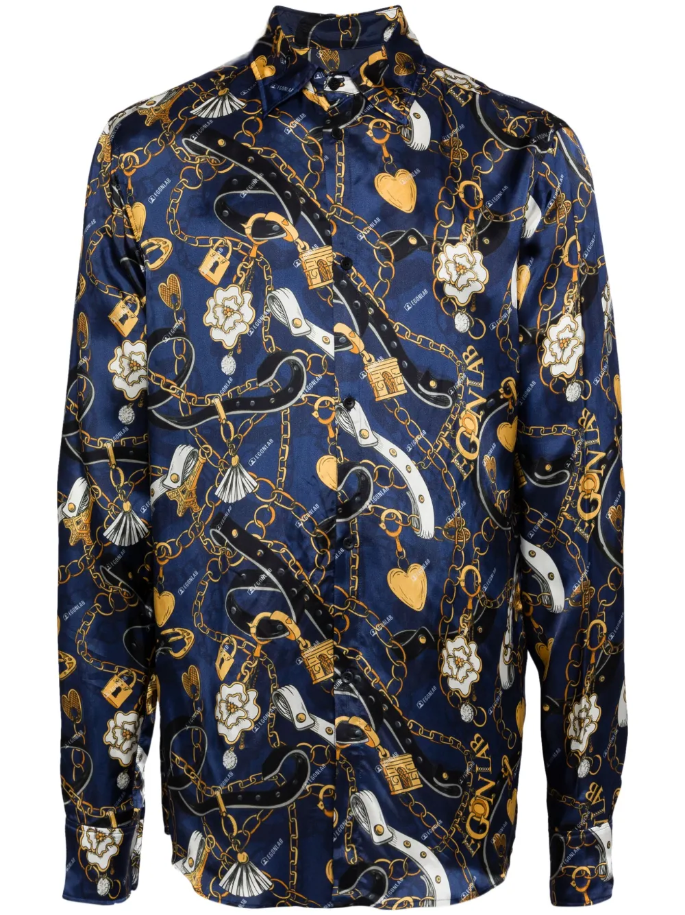 EGONlab. longue sleeves shirt - Blu